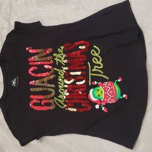 Justice girls Christmas shirt size 7